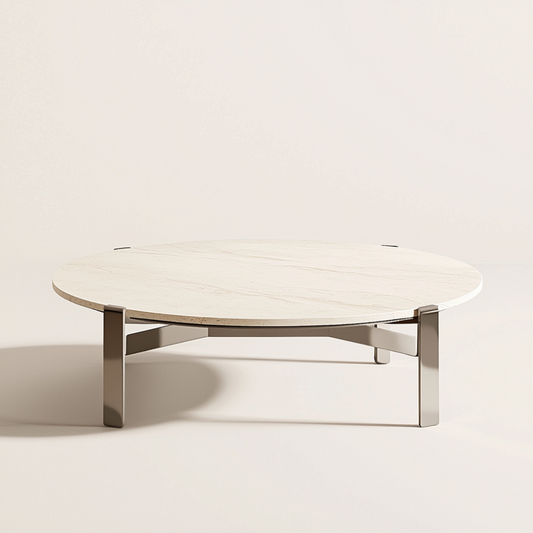 table basse en céramique couleur crème